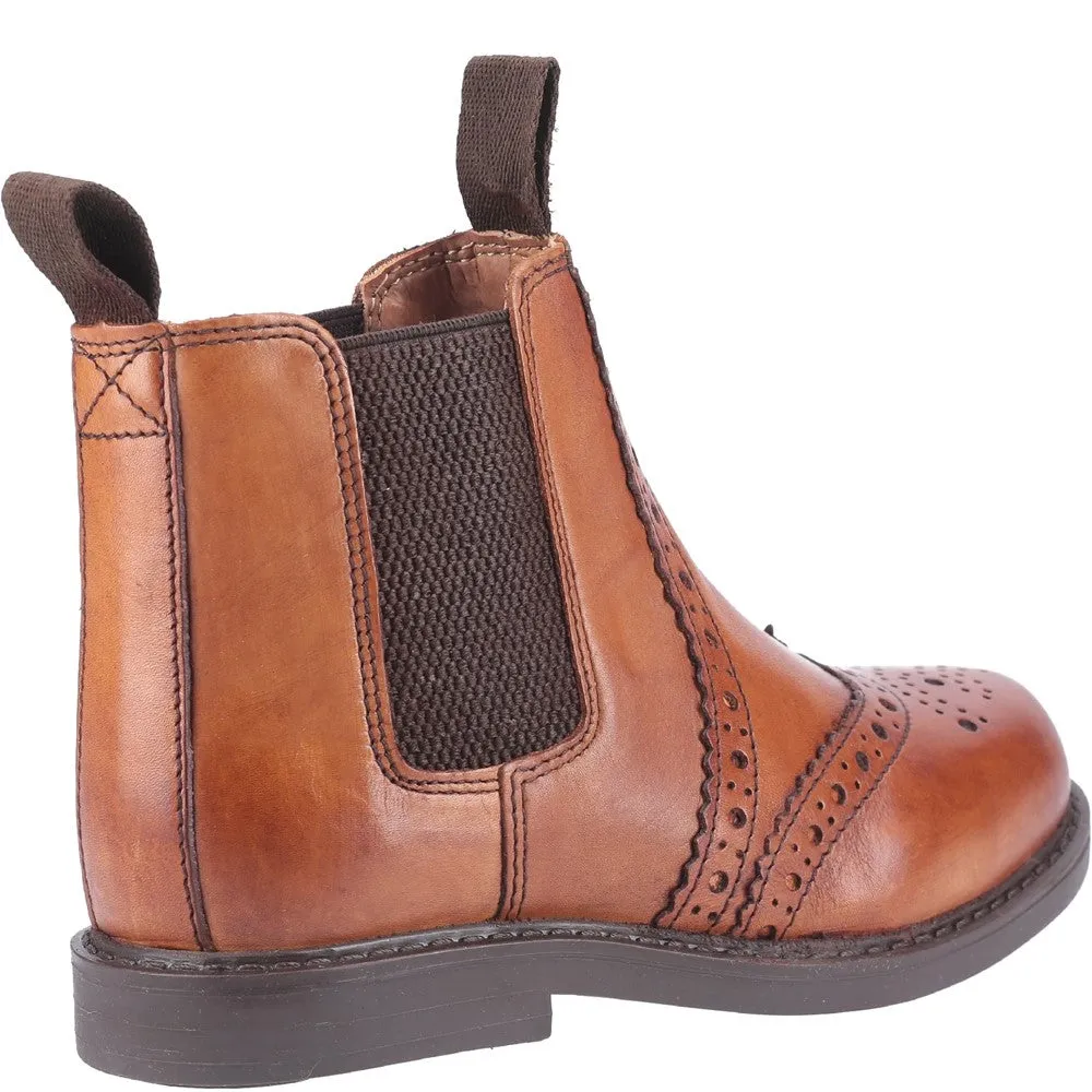 Cotswold Nympsfield Brogue Pull On Chelsea Boots