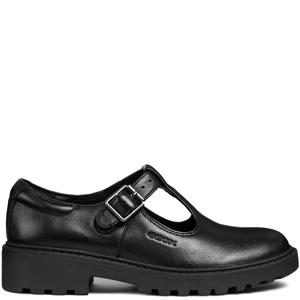 Geox J Casey G. E Buckle Junior School Shoes