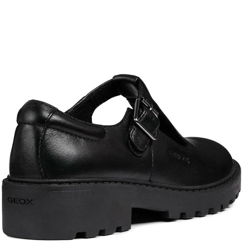 Geox J Casey G. E Buckle Junior School Shoes