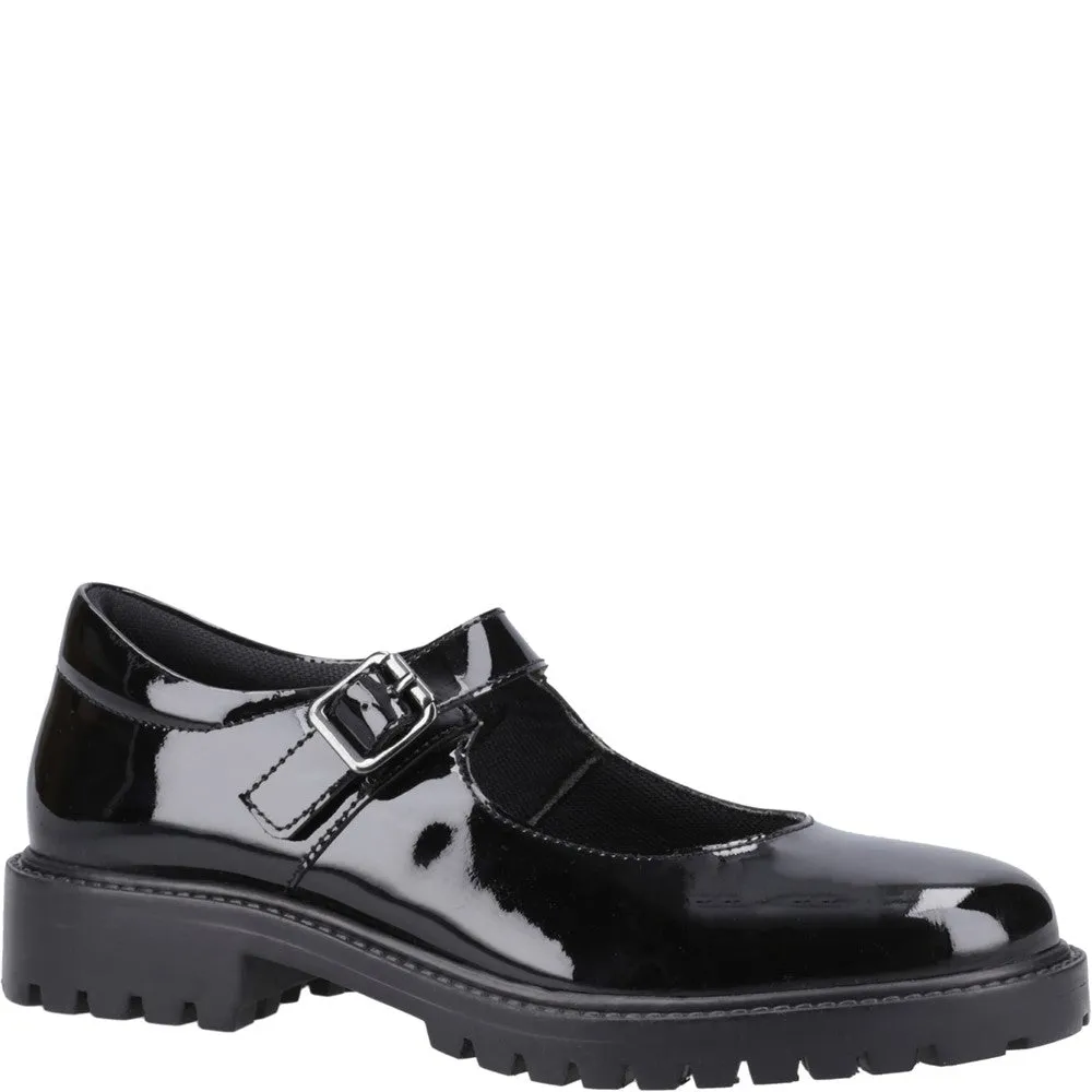 Hush Puppies Aurora Patent Junior School Shoes