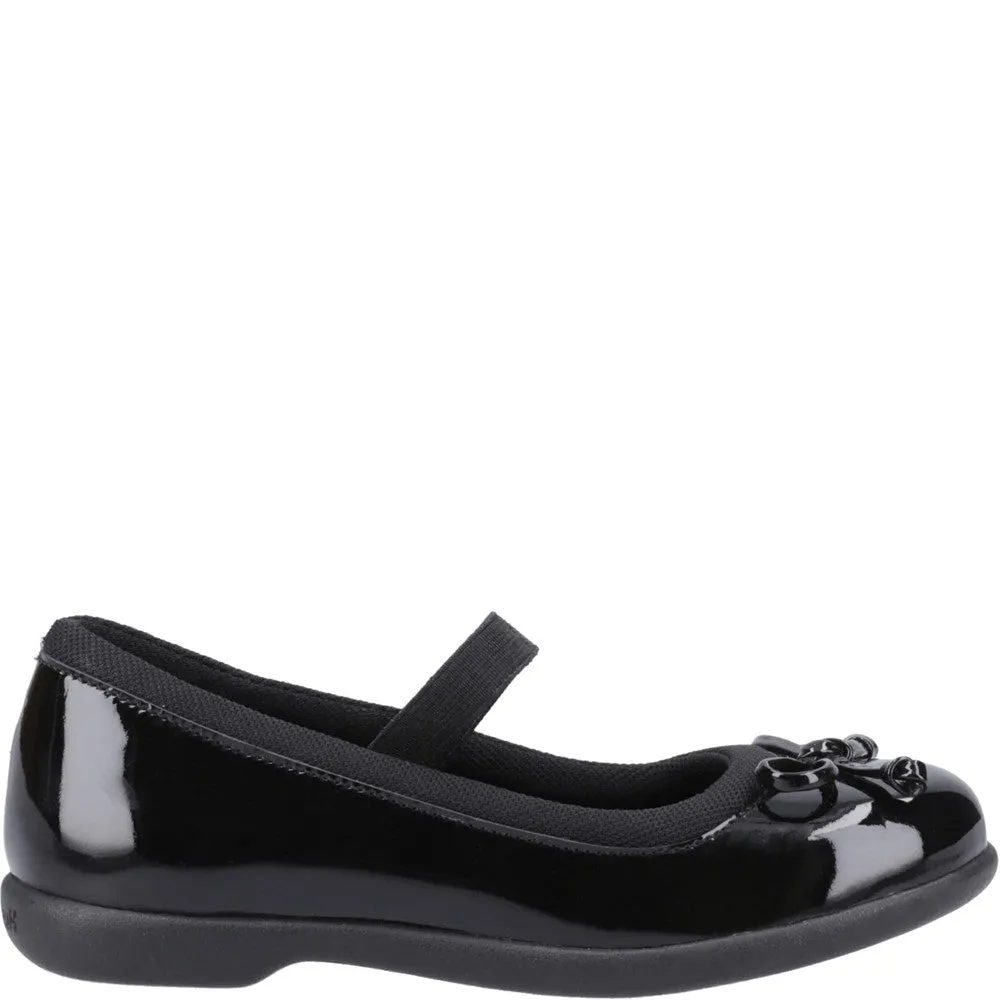 Hush Puppies Betty Patent Junior School Shoes