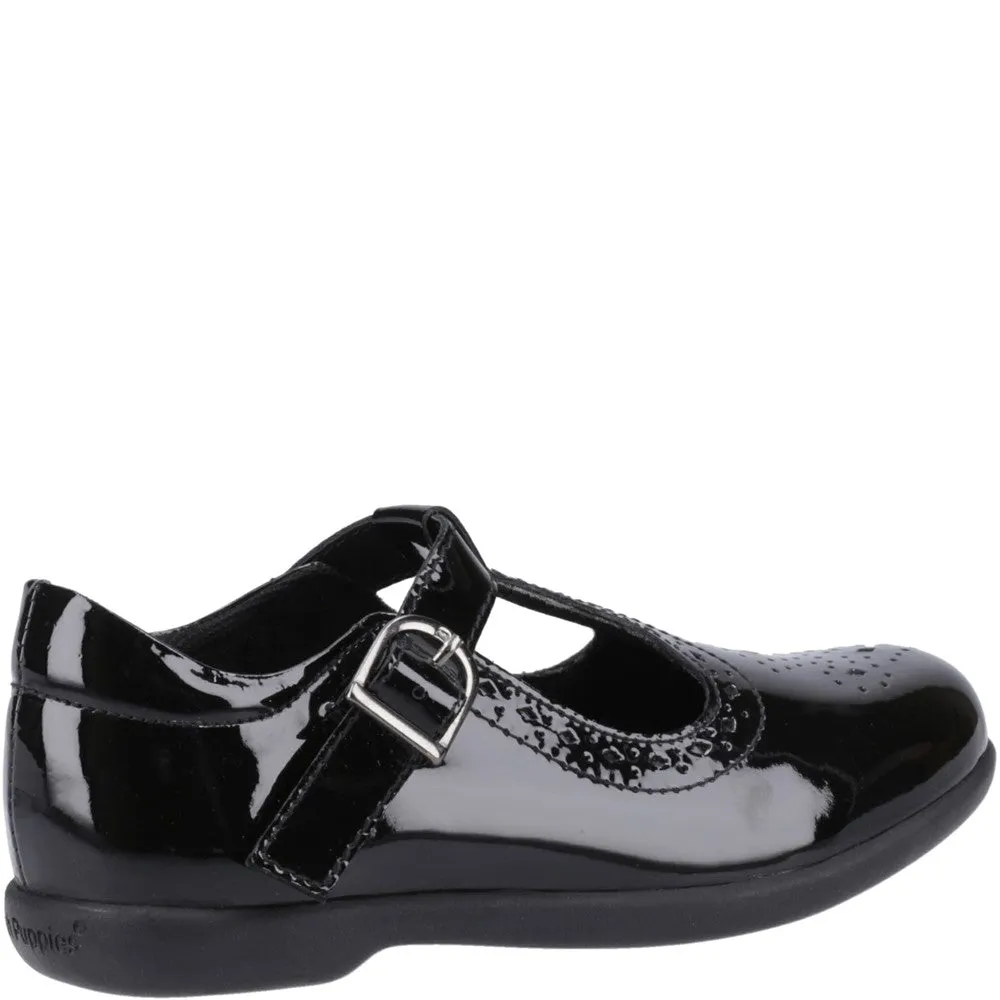 Hush Puppies Britney Patent Junior School Shoes