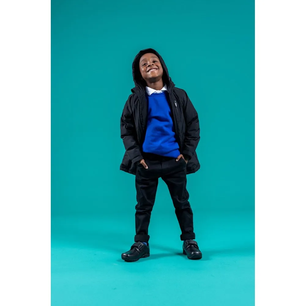 Hush Puppies Freddy Single Fit Junior School Shoes
