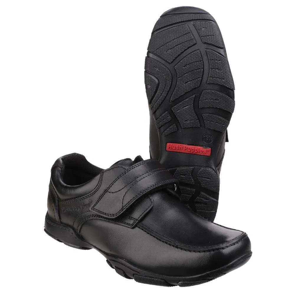 Hush Puppies Freddy Single Fit Junior School Shoes