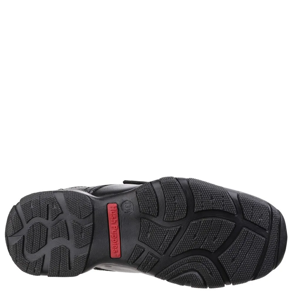 Hush Puppies Freddy Single Fit Junior School Shoes