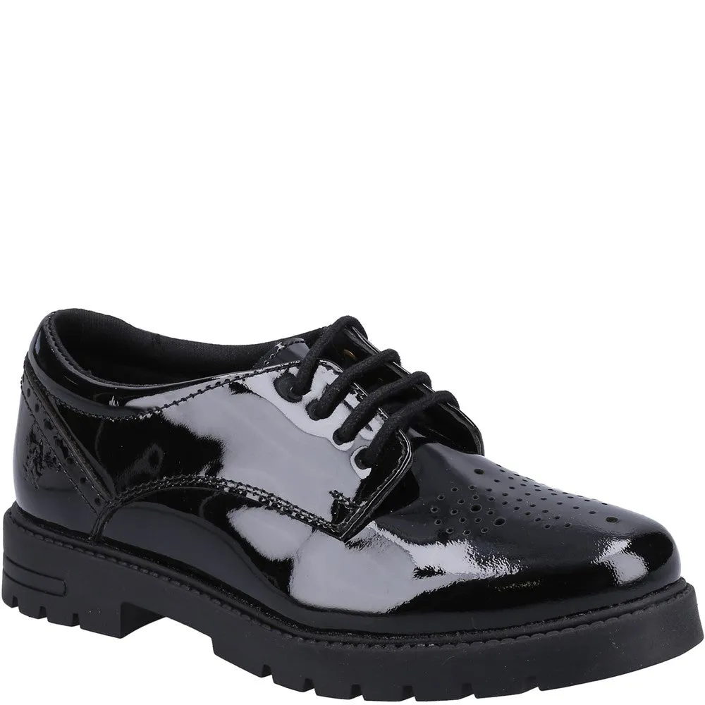Hush Puppies Jayne Patent Senior School Shoes