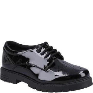 Hush Puppies Jayne Patent Senior School Shoes