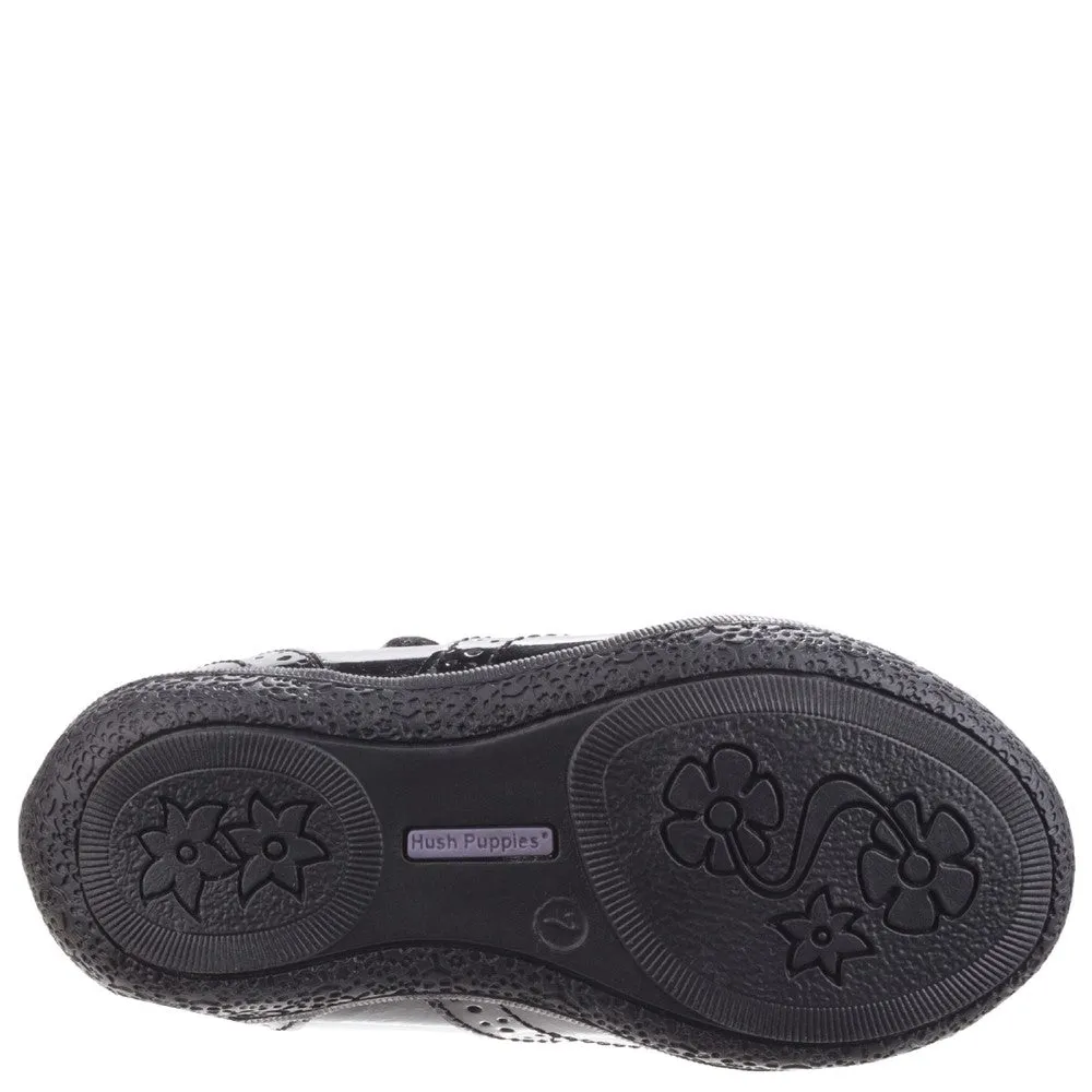 Hush Puppies Rina Patent Junior School Shoes