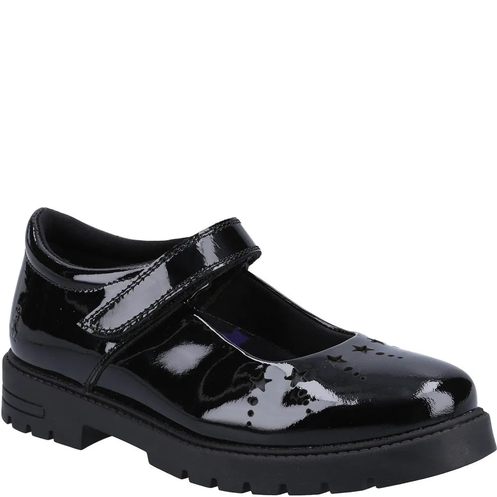 Hush Puppies Sabrina Patent Junior School Shoes