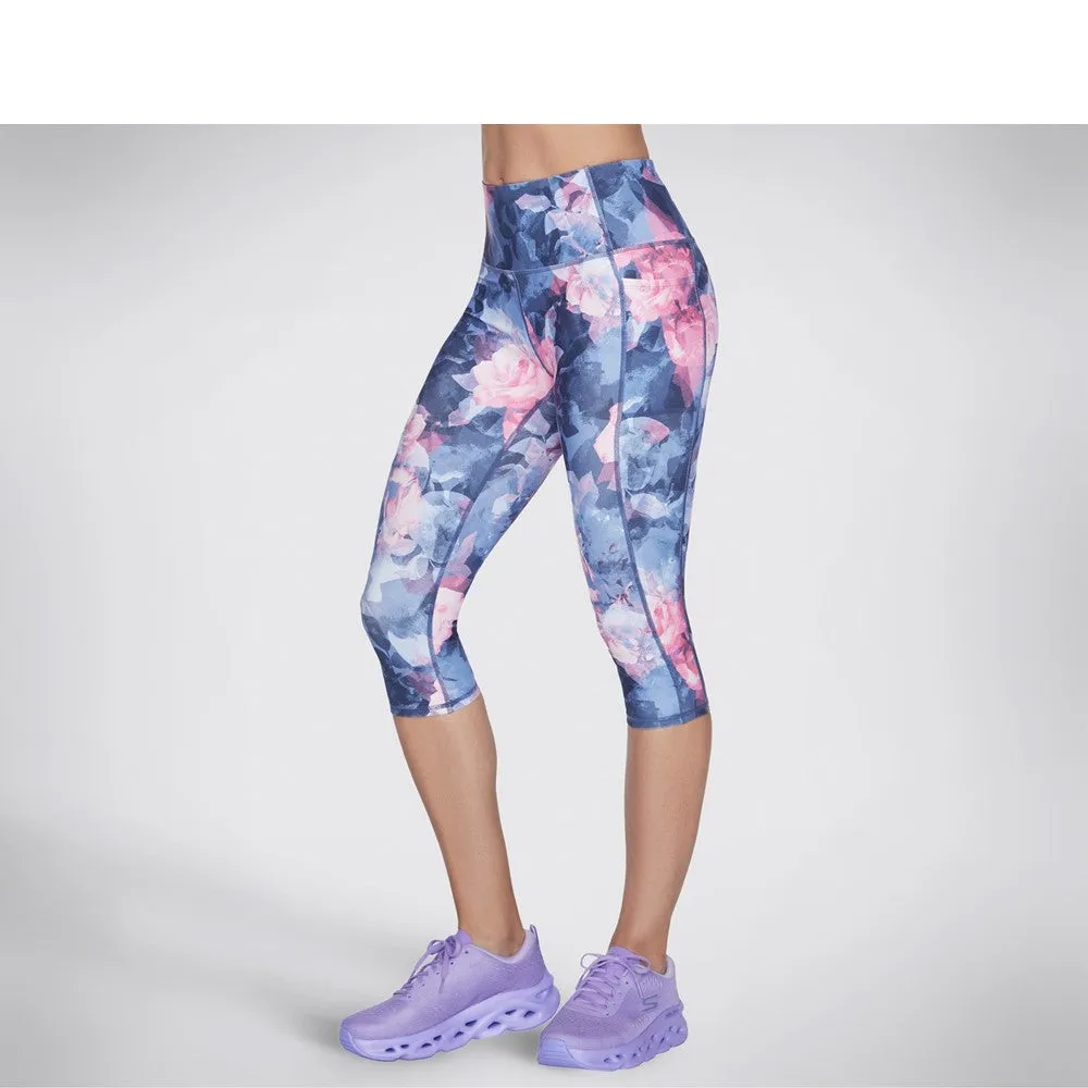 Skechers GO WALK HW Summer Rose Capri Leggings