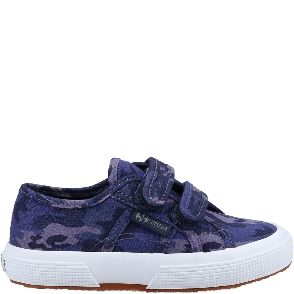 Superga 2750 Kids Straps Camo Ripstop Trainer